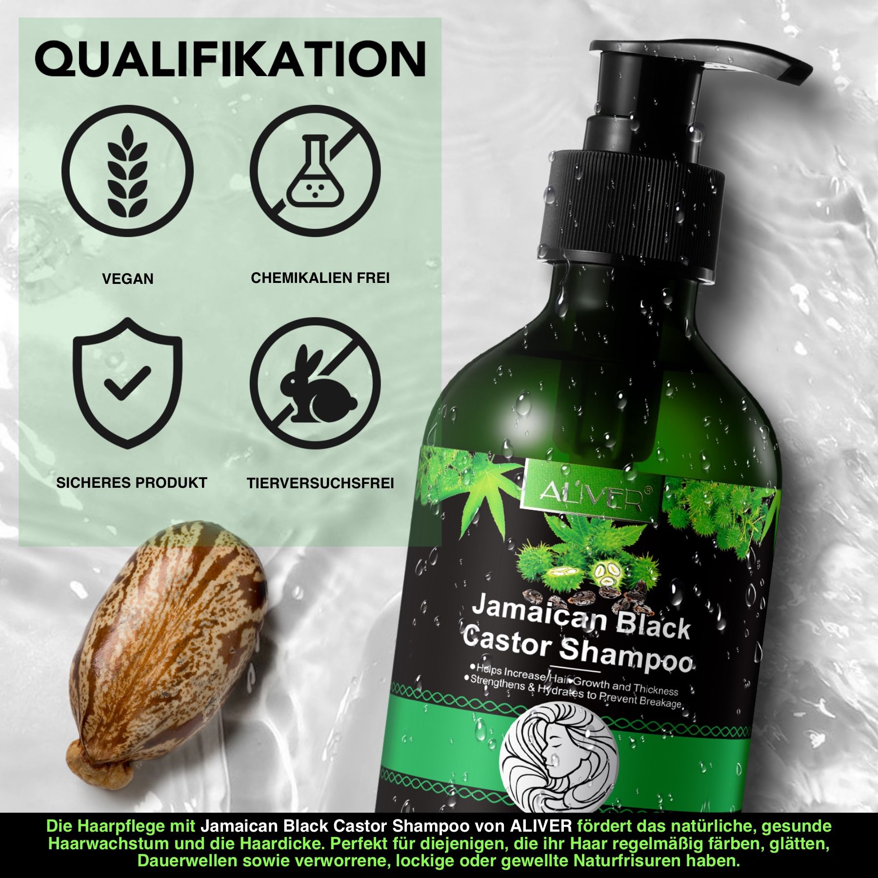 ALIVER Rizinusöl Haarshampoo