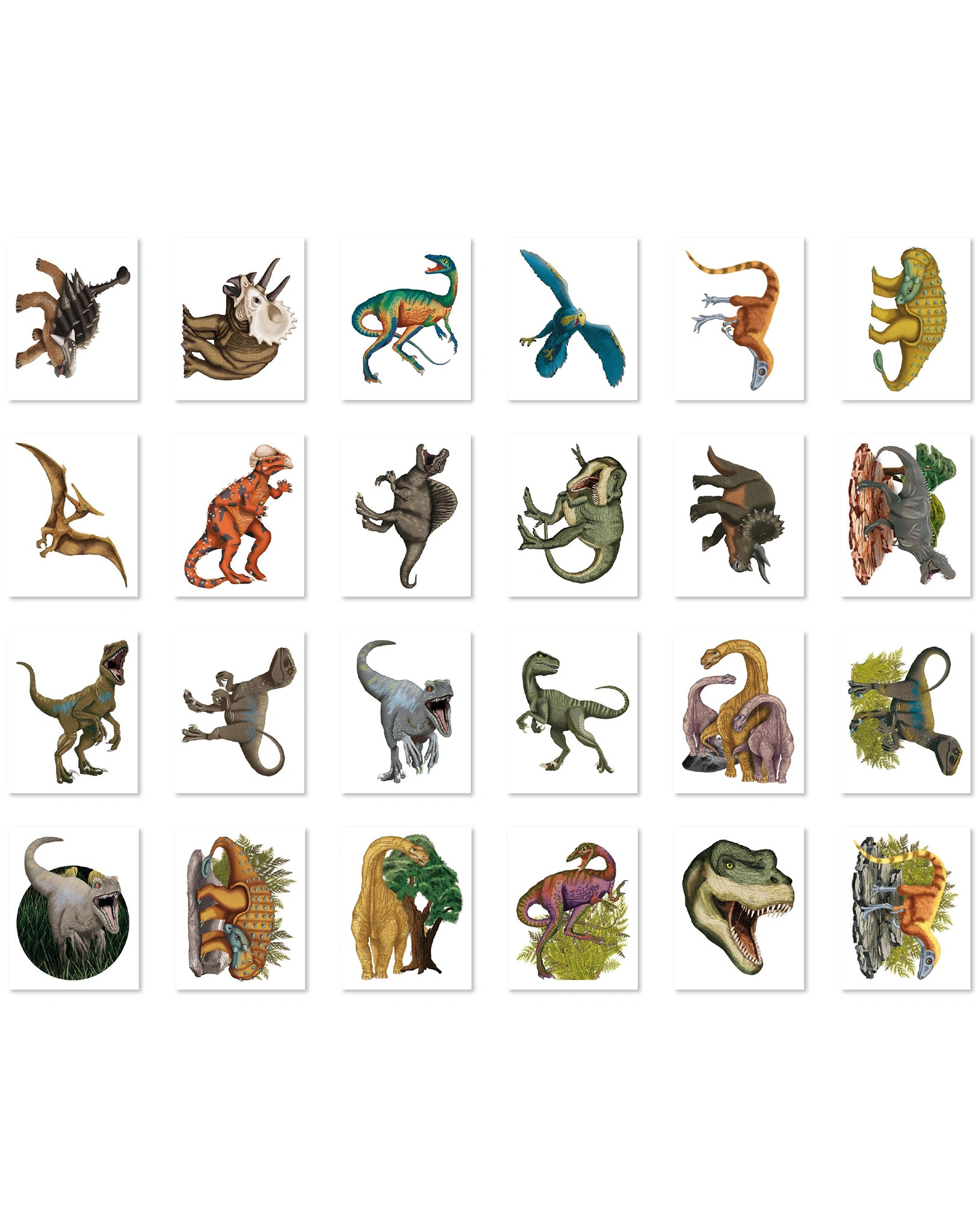 Tattoo-Set TAPIRELLA DINOSAURIER 24-teilig