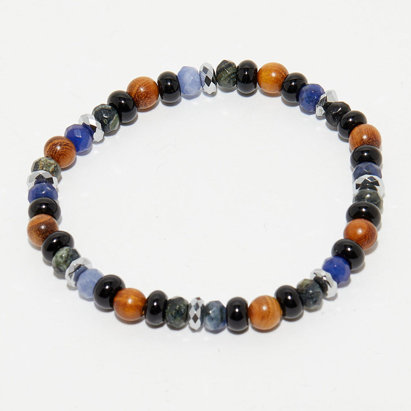 Jacobson Bracelet en Acier & Perles multicolores