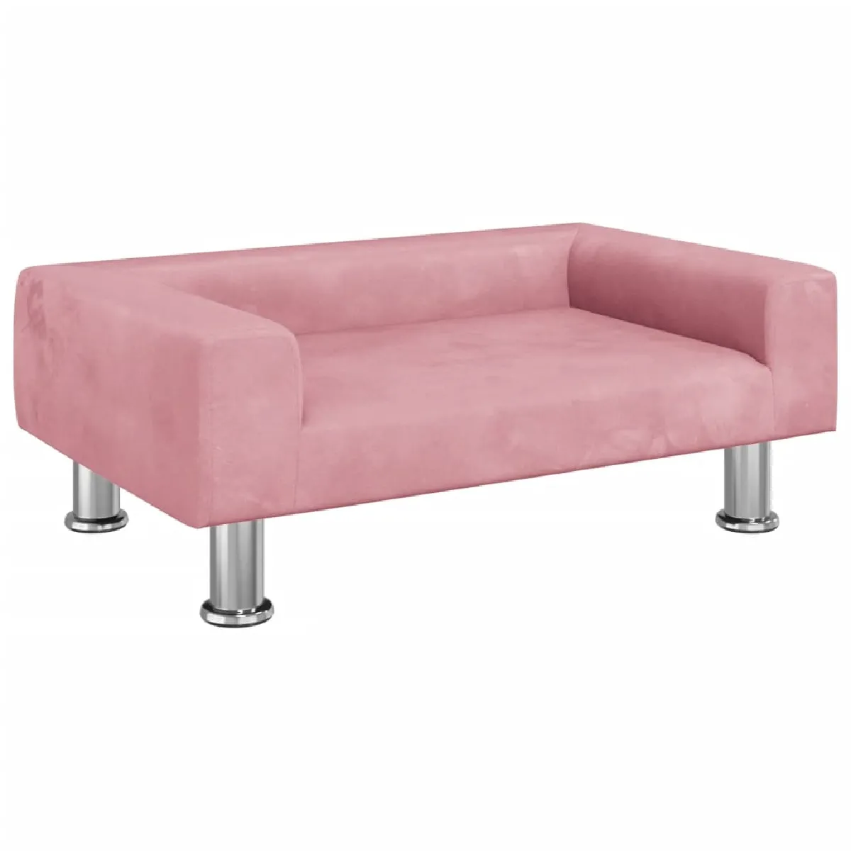 Vidaxl Canapé pour enfants rose velours