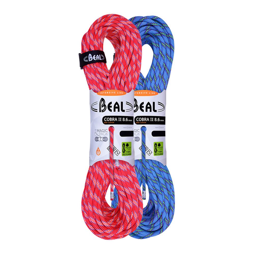Beal COBRA II 8.6MM 2X50M DC - Corde À double bleu/orange