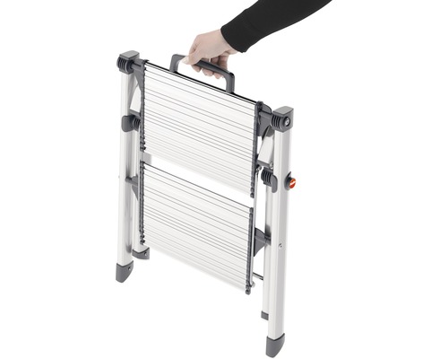 Hailo MK80 ComfortLine Opvouwbare Opstapkruk 2 Treden