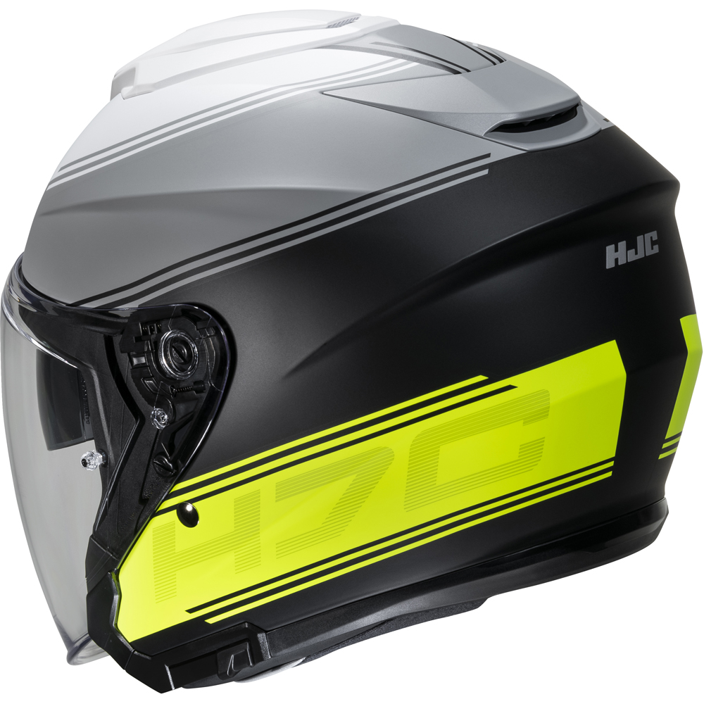 HJC - Casque i30 Vicom MC3HSF / Noir / Argent / Jaune fluo / Blanc / Mat