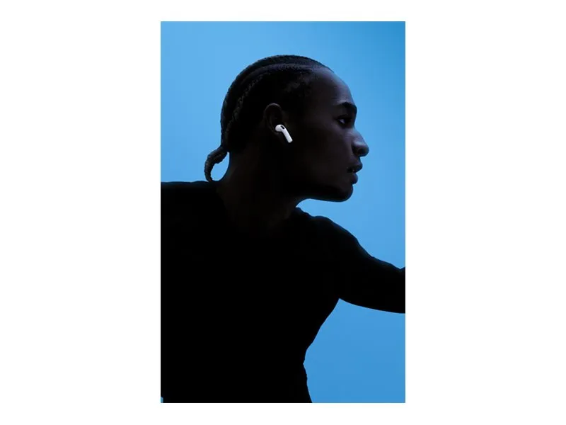 Apple AirPods 4 - Ægte trådløse øretelefoner med mik. - ørespids - Bluetooth - hvid