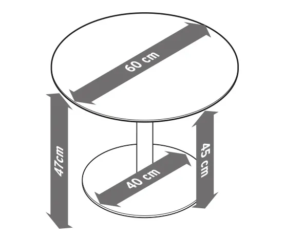 Runder Couchtisch, salbei