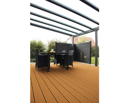 GCC (German Compact Composite) terrasplank, alpine wild beige, 21x145x2000 mm, inclusief Cradle-to-Cradle Gold-certificering