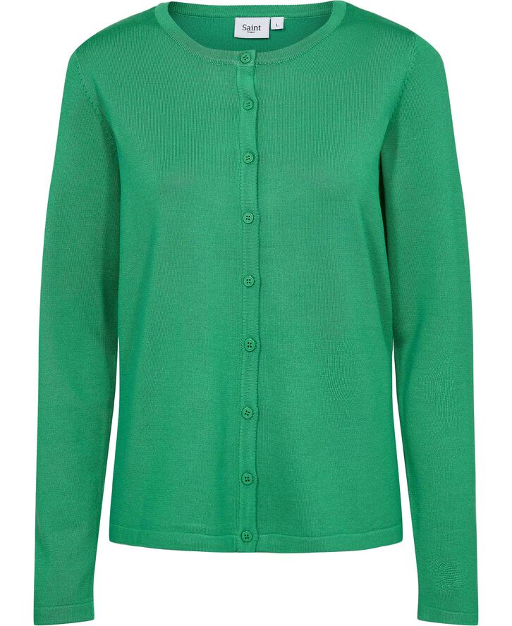 Saint Tropez A8661, MilaSZ R-Neck Cardigan Zephyr green