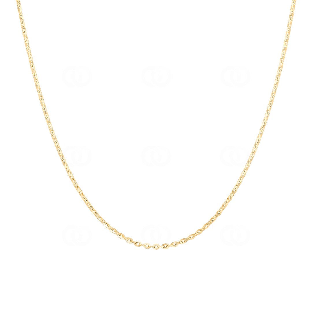 1.6mm Spiegelankerkette 750/18 K Gelbgold