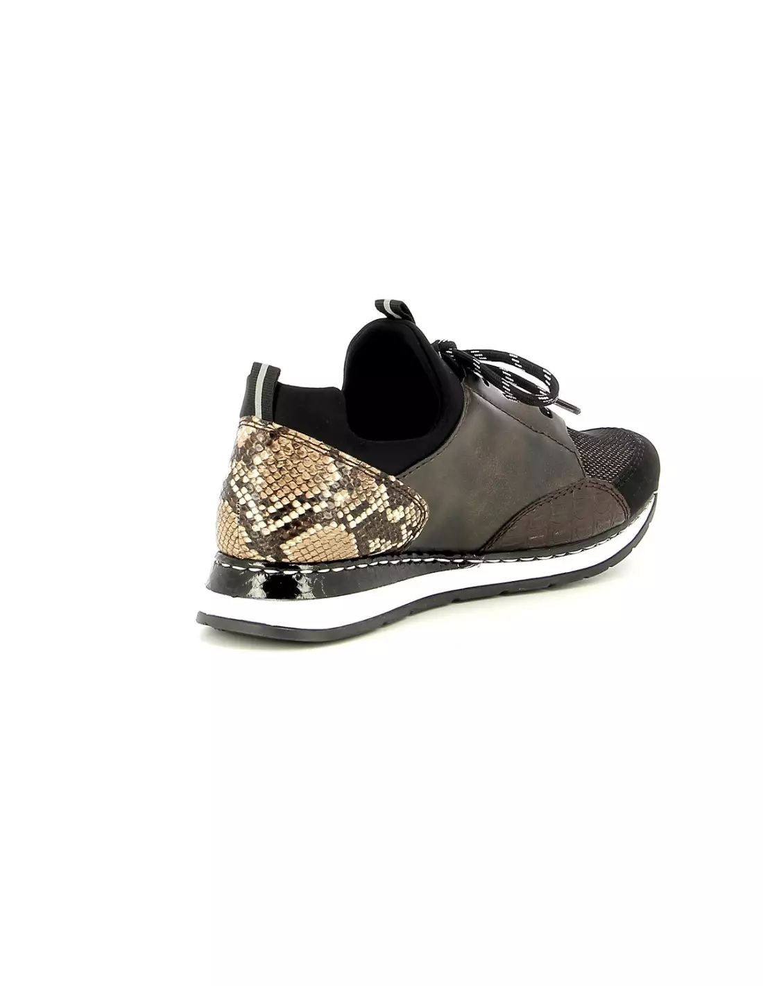 RIEKER N3083 25 - Baskets Schwarzcroco