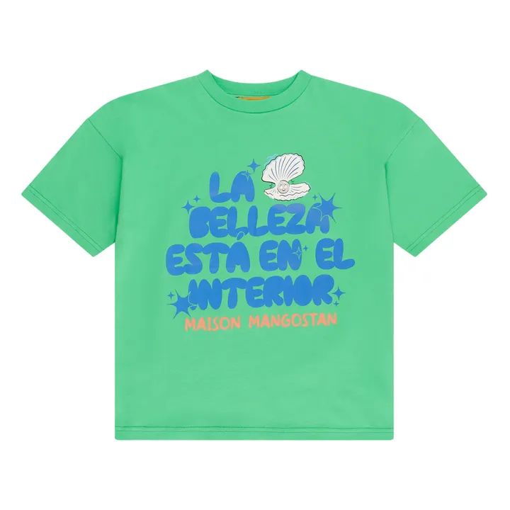 Maison Mangostan T-Shirt La Belleza Coton Bio | Vert