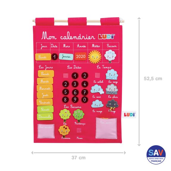 Calendrier Basic rose