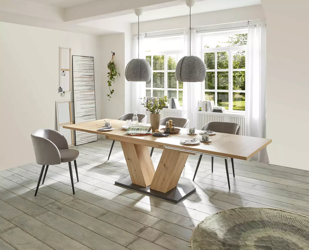 Esstisch mit Auszug Komfort Plus 180/280 x 90 cm