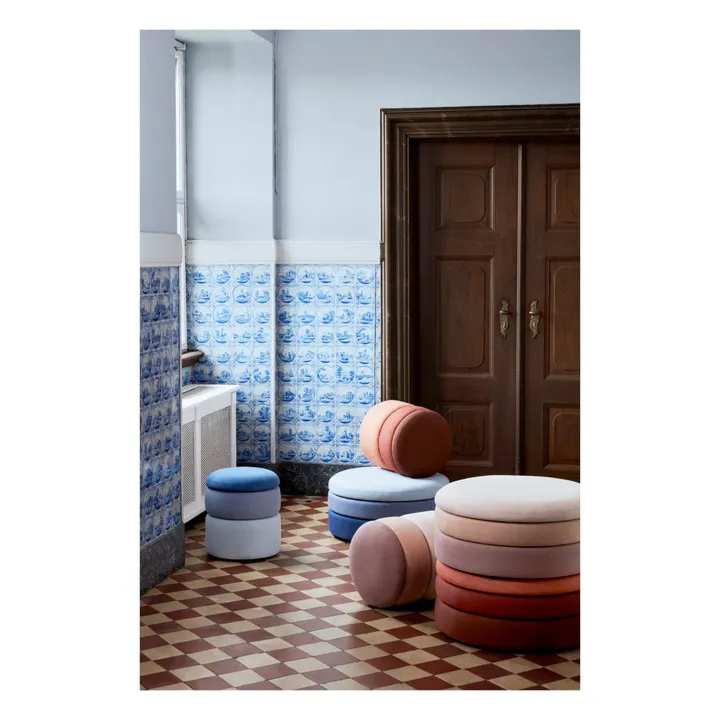 Broste Copenhagen Pouf Pond | Rose poudré