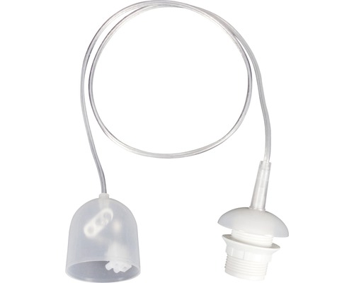 Hanglamp met schroefring E27 max 60 watt transparant