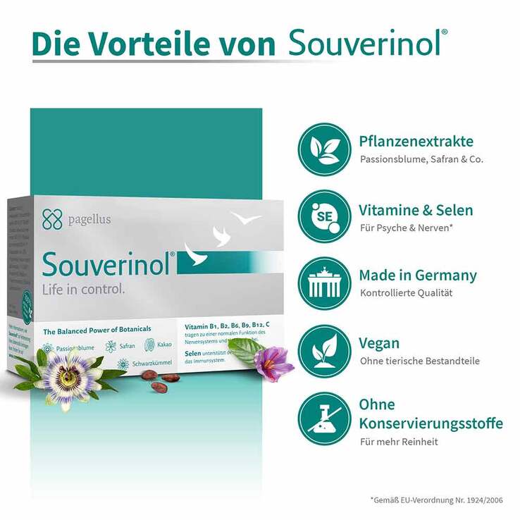 Souverinol Innere Ruhe pflanzliche Balance Kapseln, 60 St