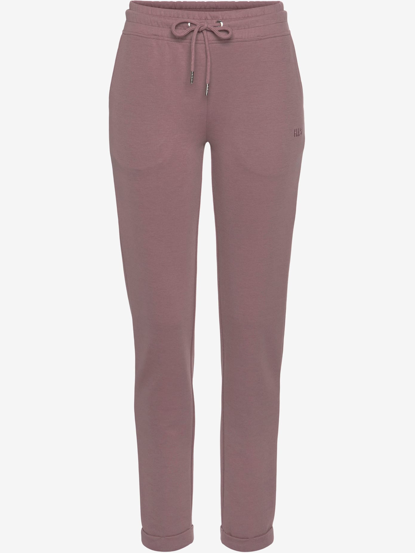 Pantalon basique avec petit logo brodé