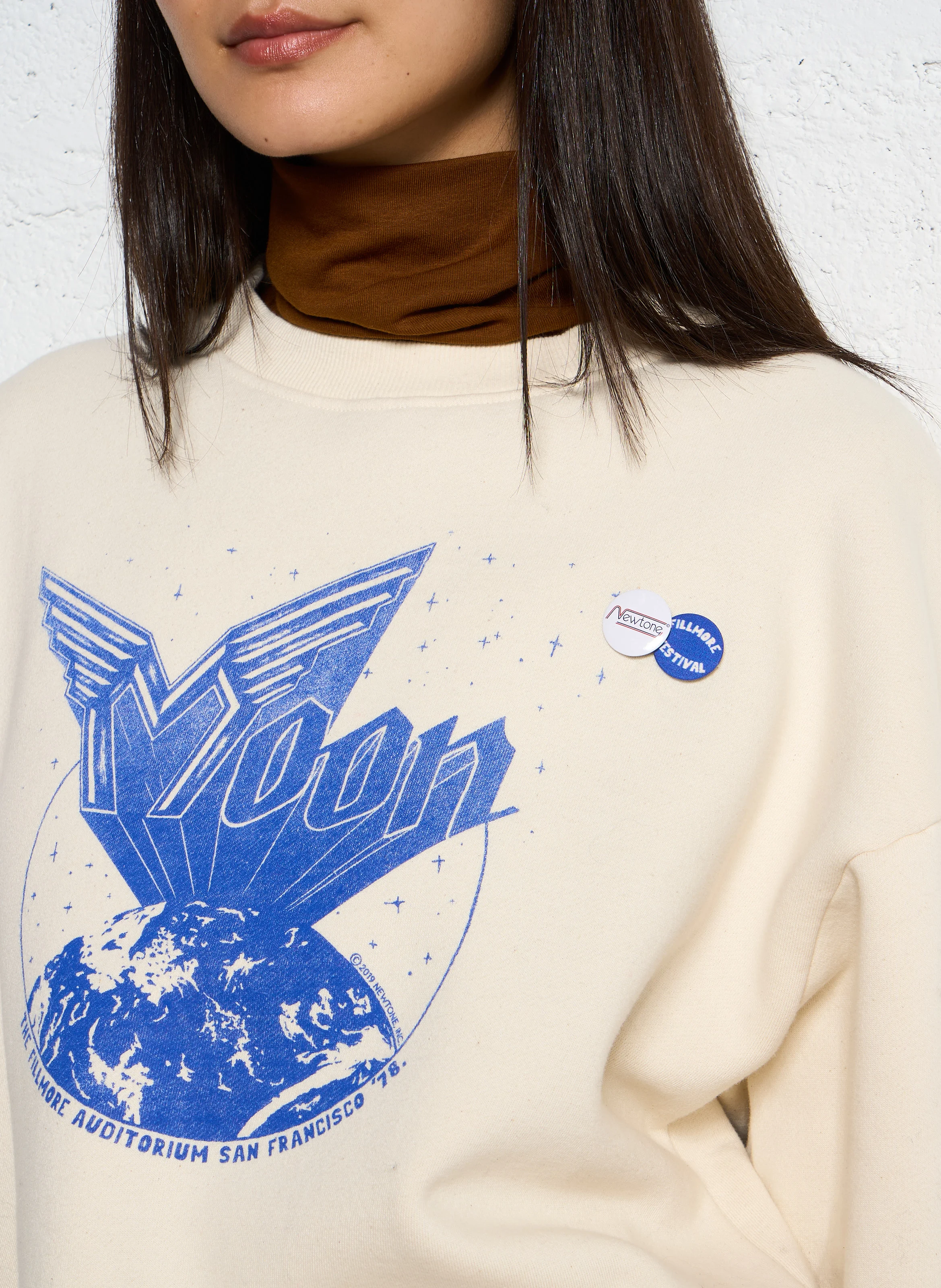 ROLLER MOONFALL - Sweat à imprimé| Beige