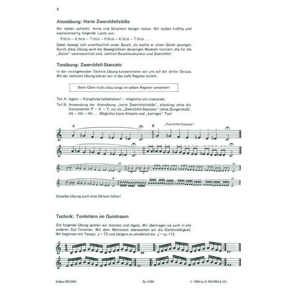 Ricordi Lern Querflöte Spielen Band 2