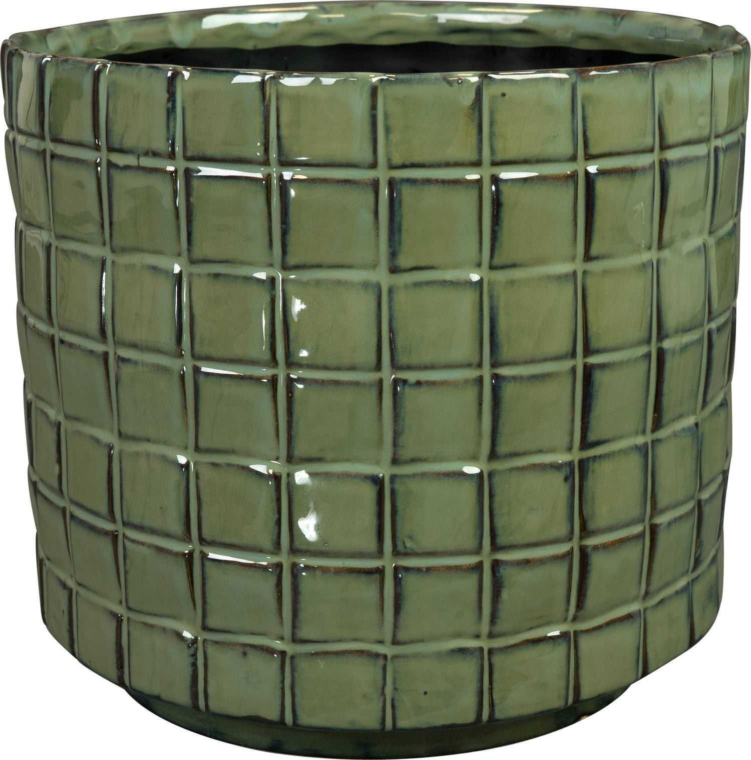 TS bloempot Stian groen D 25 H 22 cm