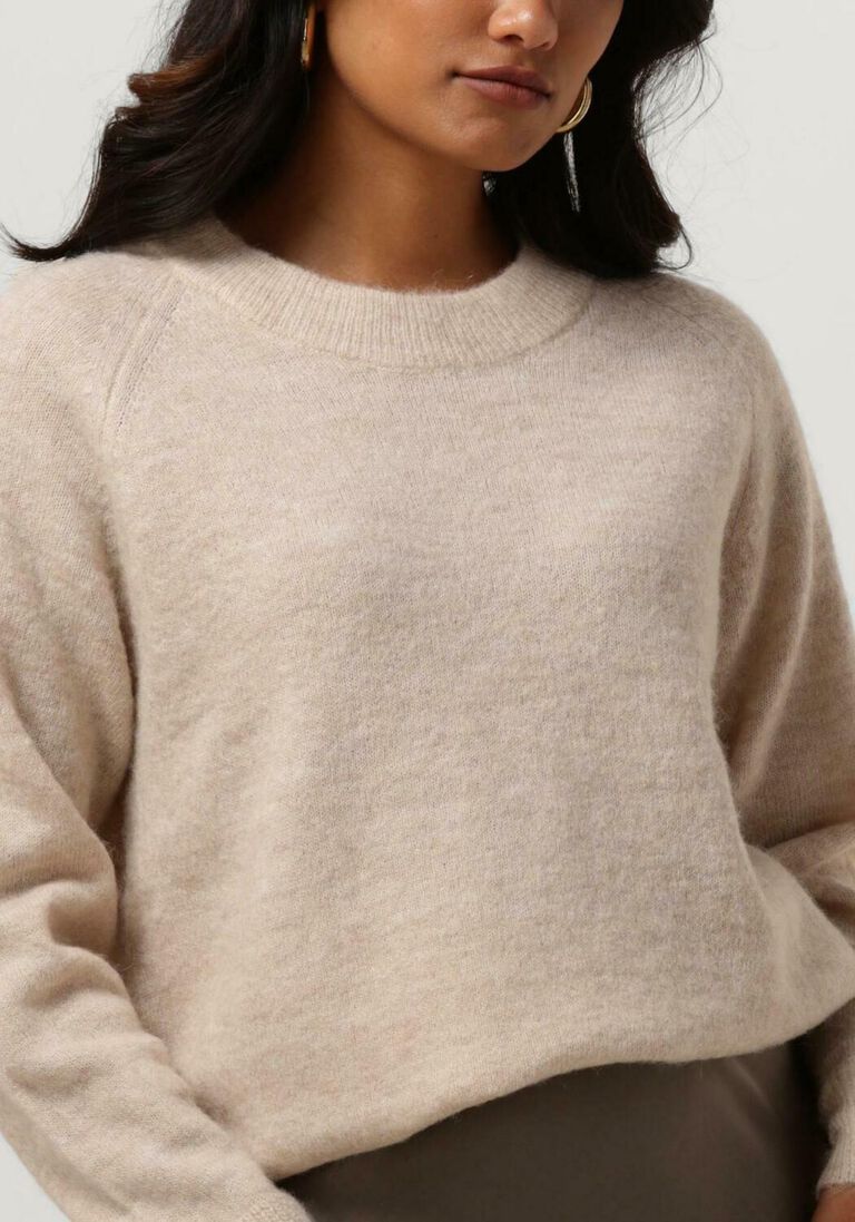 SELECTED FEMME beige selected femme trui lulu ls knit o-neck b