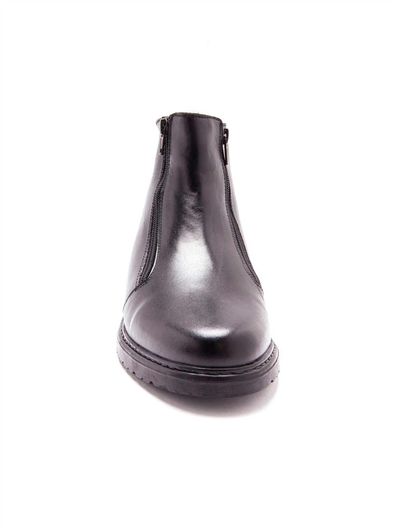Bottillons cuir fourrés extra larges