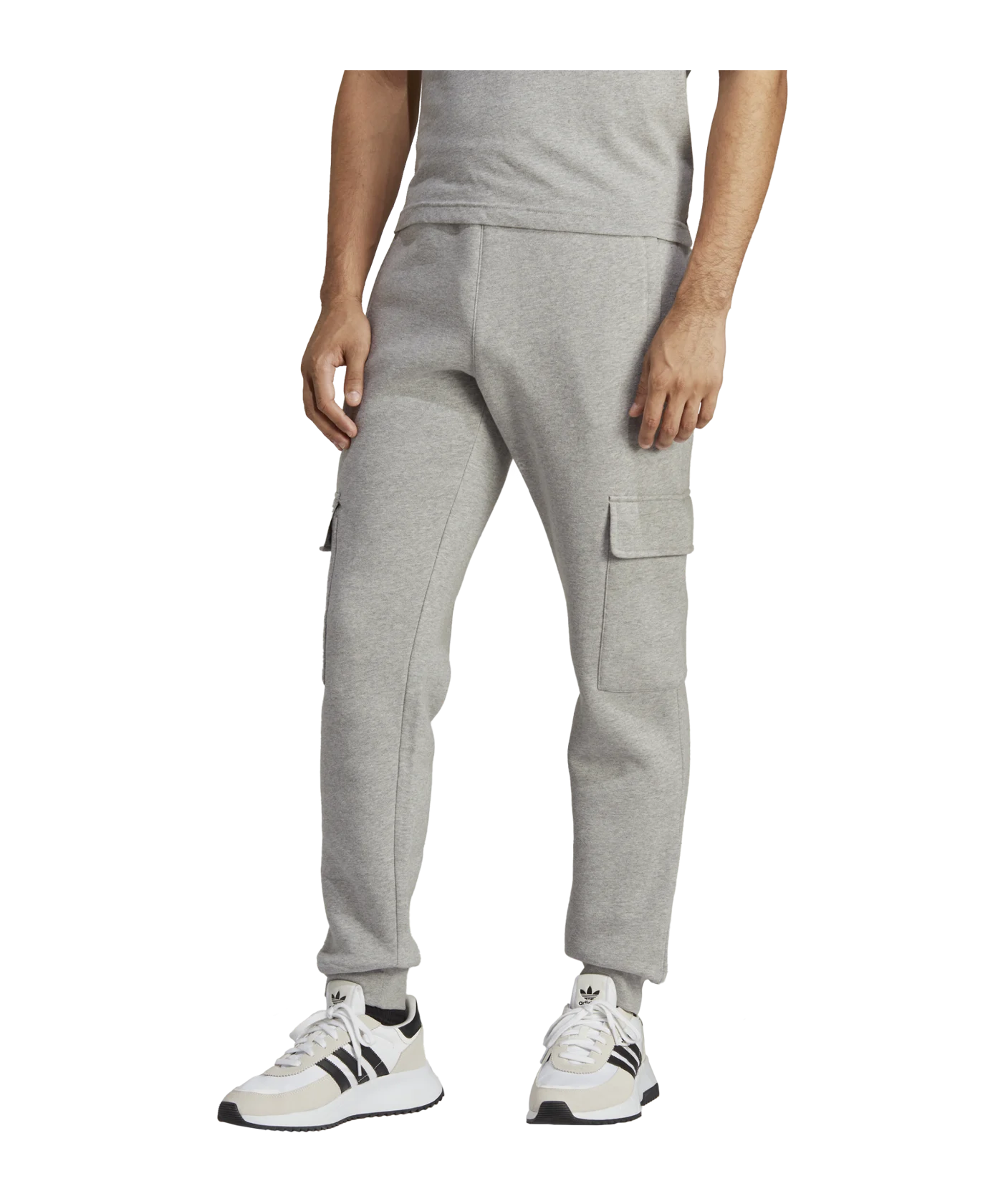 adidas Originals Trefoil Essentials Cargohose Grau