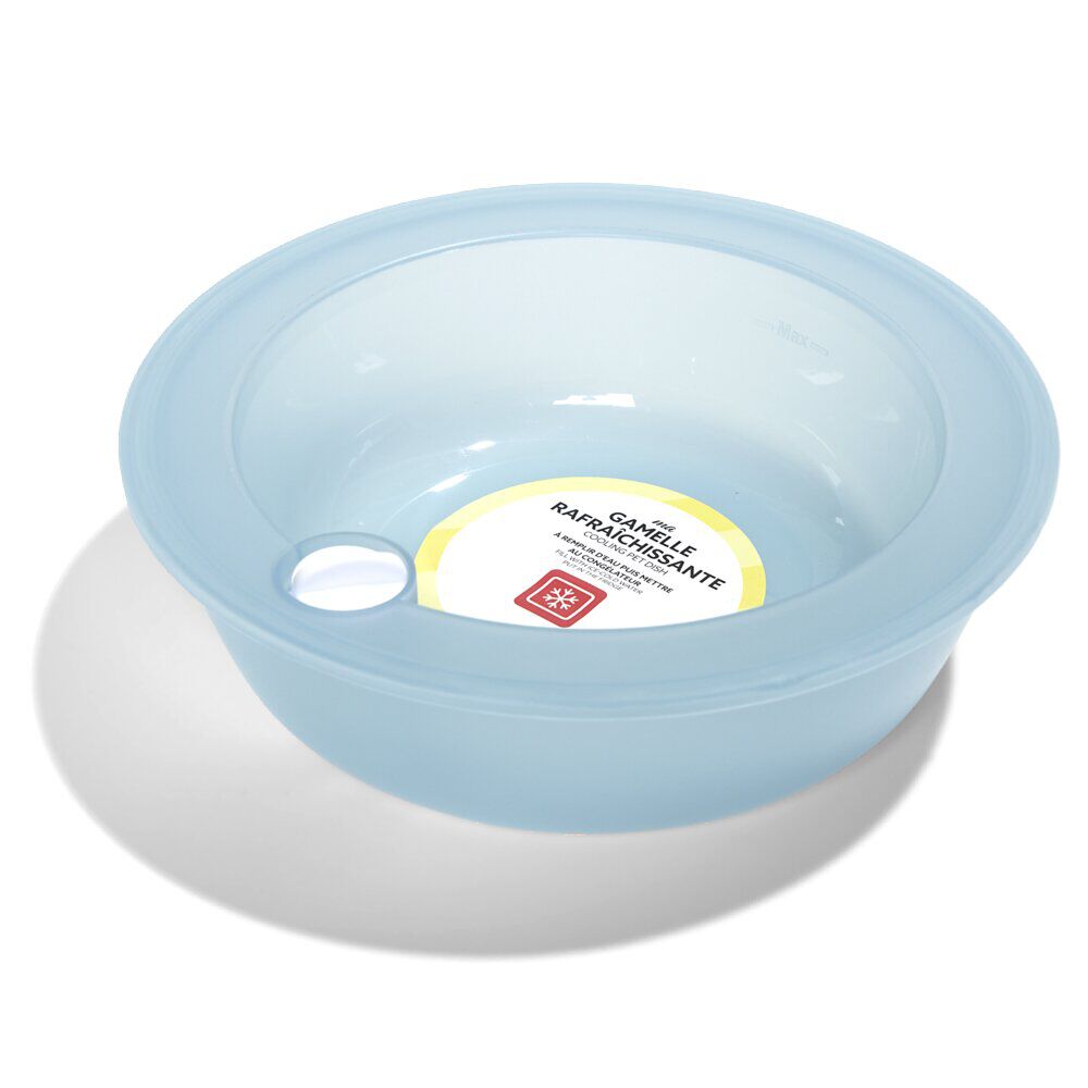 Gamelle rafraîchissante en silicone pour animal 19x19x5,5cm