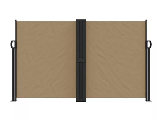 Auvent latéral rétractable taupe 140x600 cm