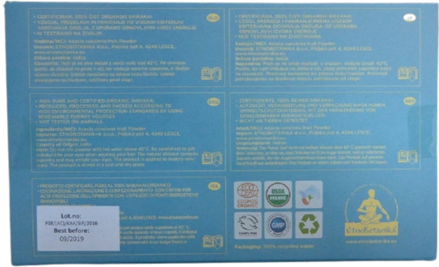 EtnoBotanika  Organic Shikakai, 100 g
