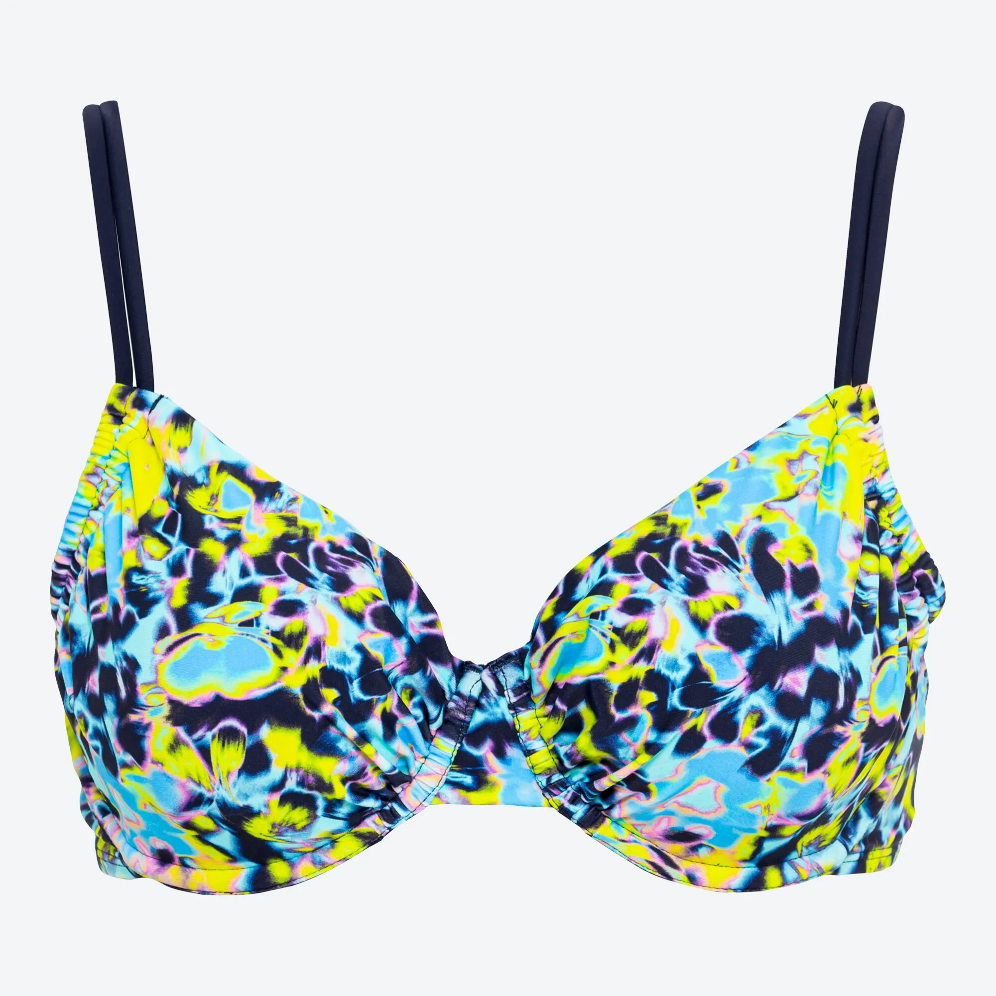 Damen-Bikini-Oberteil mit buntem Muster