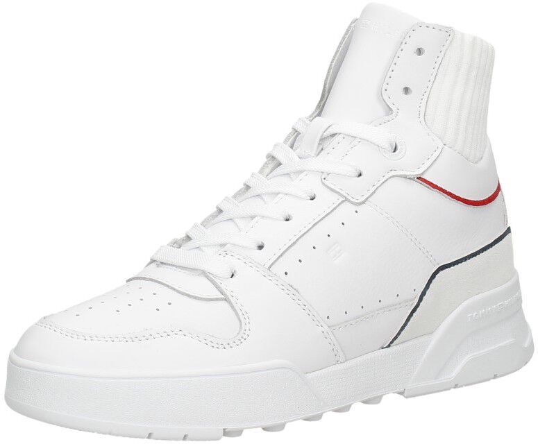 Tommy Hilfiger High Cut Seasonal Basket Sneaker wit
