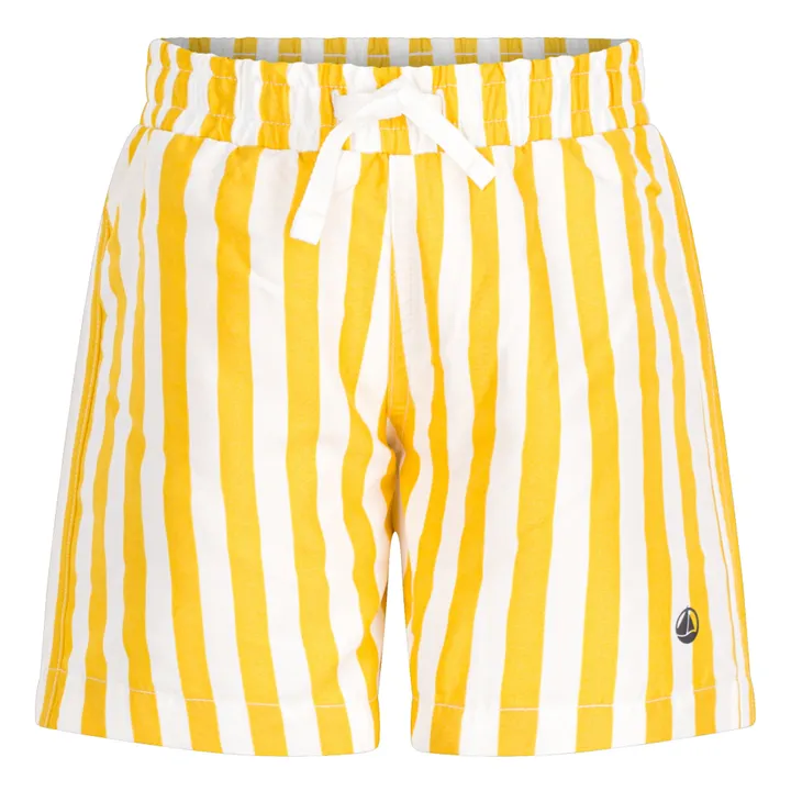 Petit Bateau Short de Bain Monty Rayé | Jaune