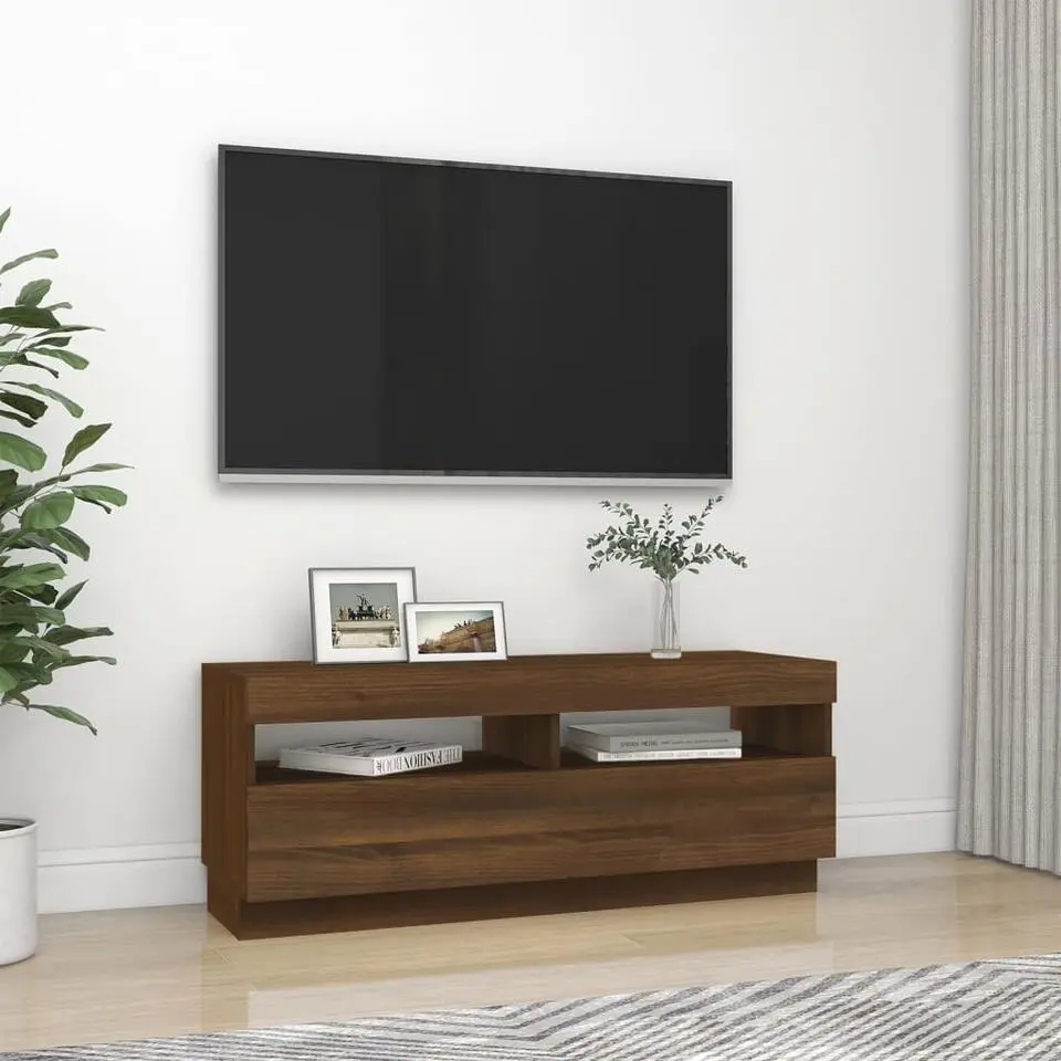 vidaXL - Tv-kast - Bruin - Bewerkt hout
