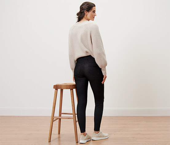 Gefütterte Leggings in Jeansoptik