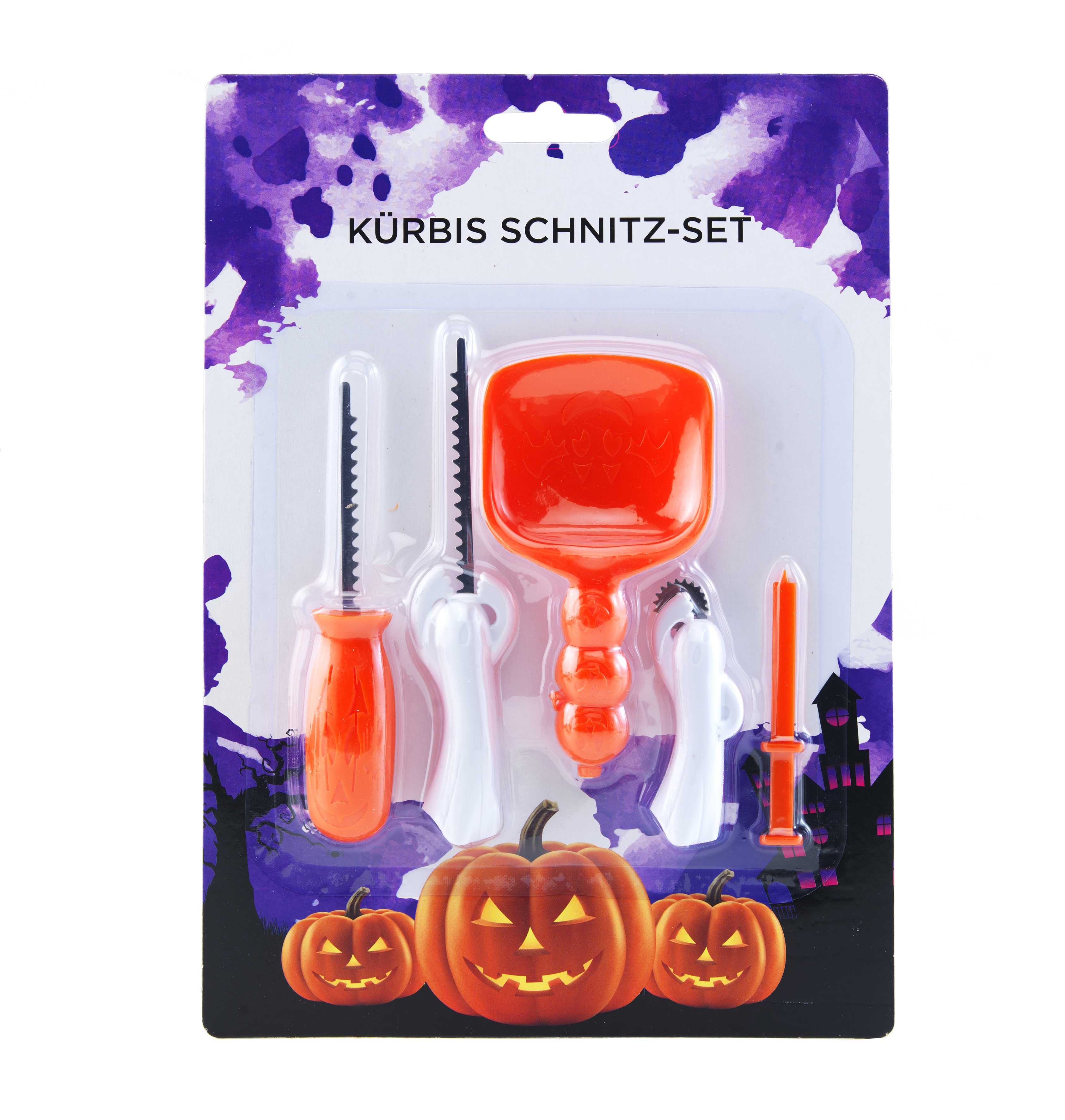 Kürbis Schnitz Set  5-teilig
