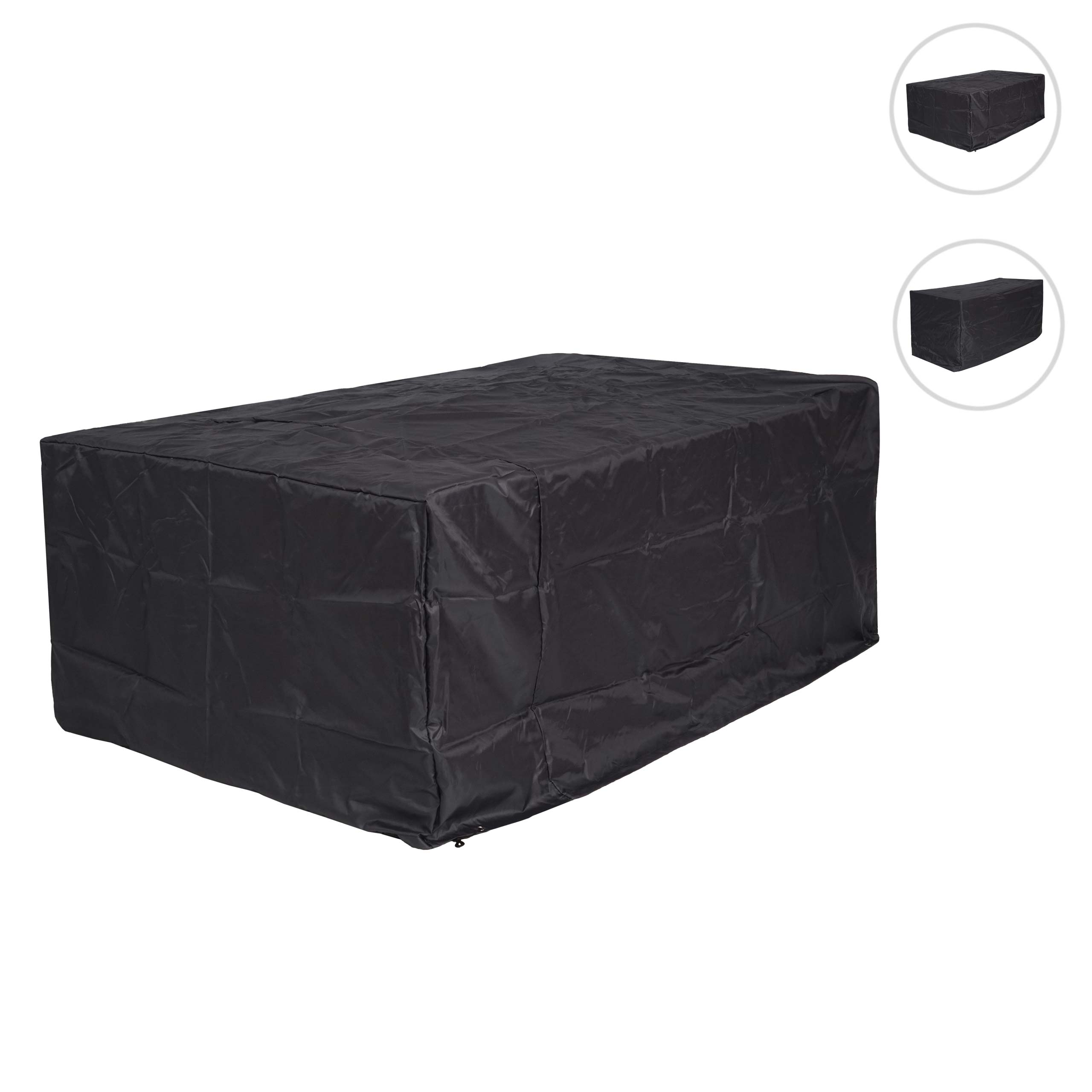 Abdeckhaube MCW-J41, Abdeckplane Schutzplane Schutzhülle, Outdoor Gartenmöbel Bank Gartenbank, anthrazit ~ 95x140x75cm