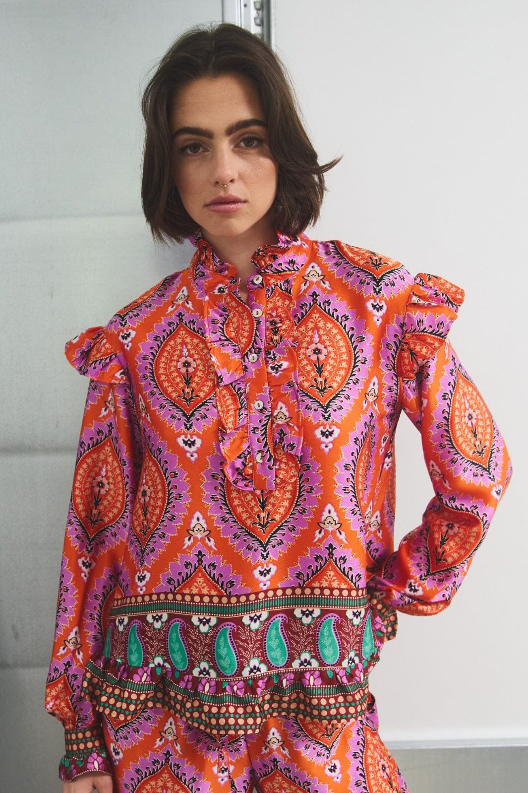 Noella Reno Blouse 1085 trisha print