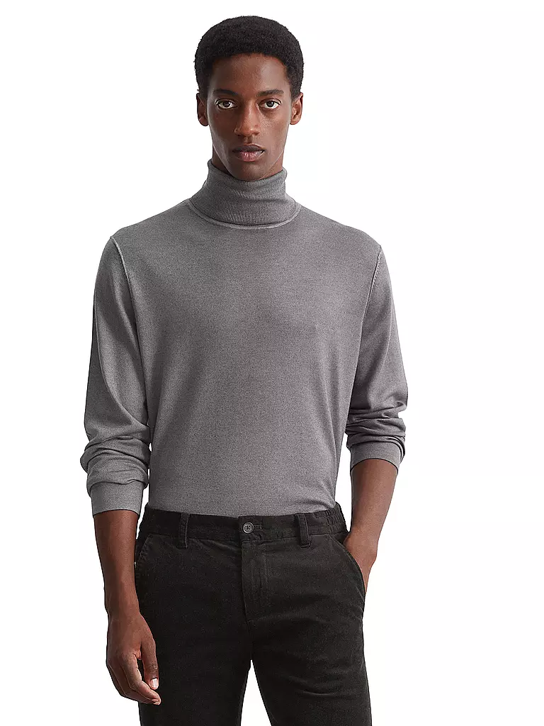 MARC O'POLO Rollkragenpullover grau