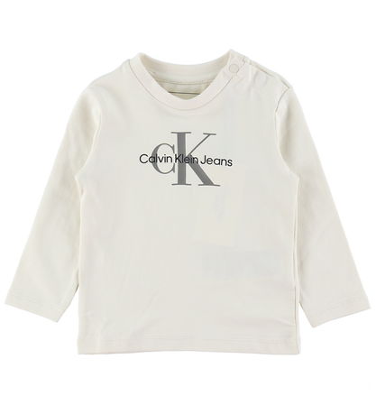 Calvin Klein Bluse - Monogramm - Turteltaube