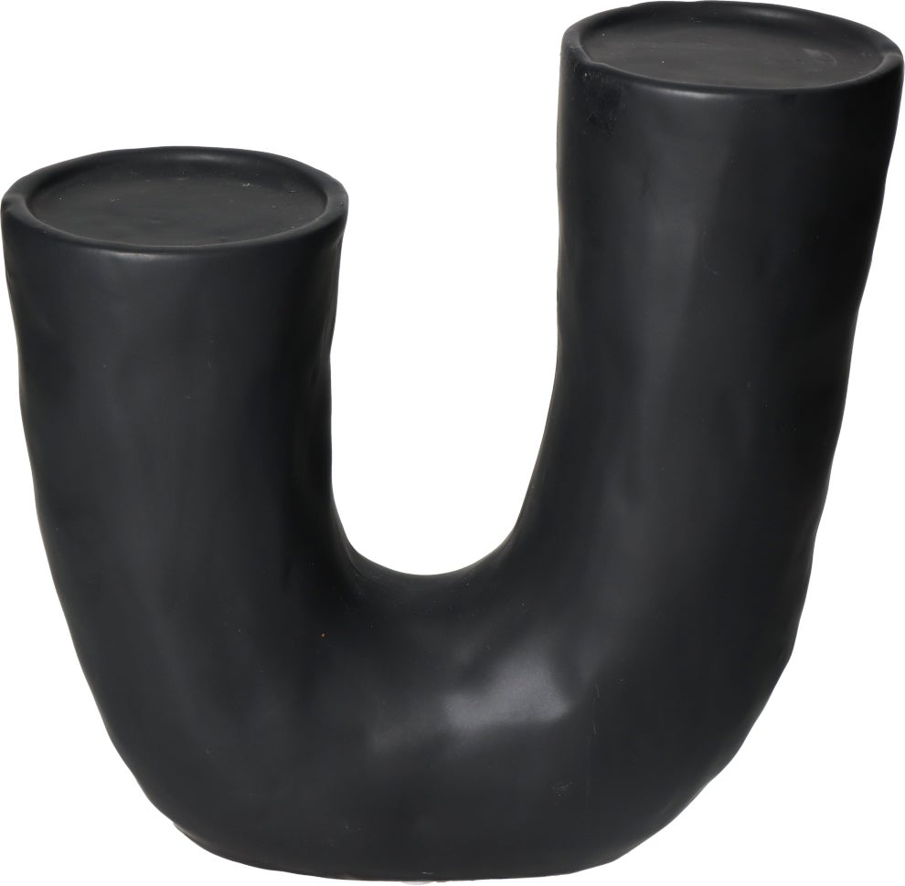 HD Collection kandelaar zwart 23,5 x 8,5 x 23,5 cm