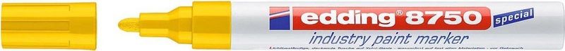 Edding - 8750 - Lakmarker - Geel - Aluminium Barrel