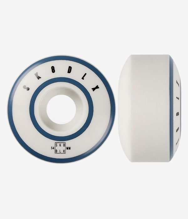 skatedeluxe Lines Series Rollen (white light blue) 54mm 100A 4er Pack