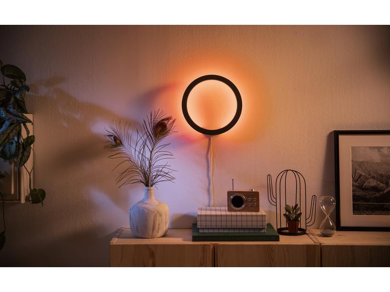 Philips Hue White & Color Ambiance Sana Wandleuchte Schwarz LED-Wandleuchte