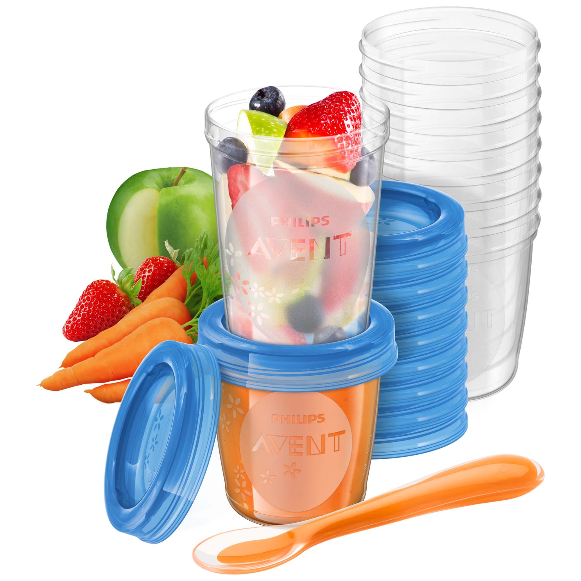 Philips Avent Bewaarbekers voor voeding -180 ml en 240 ml - 20 stuks naturel