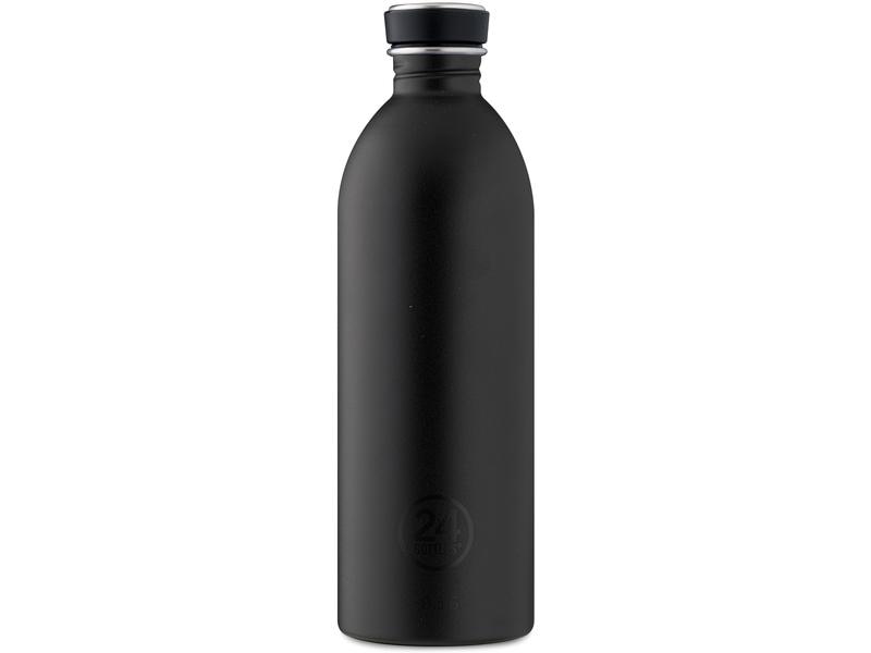 24Bottles Trinkflasche Urban 1000 ml, Tuxedo Black Trinkflasche aus rostfreiem Edelstahl