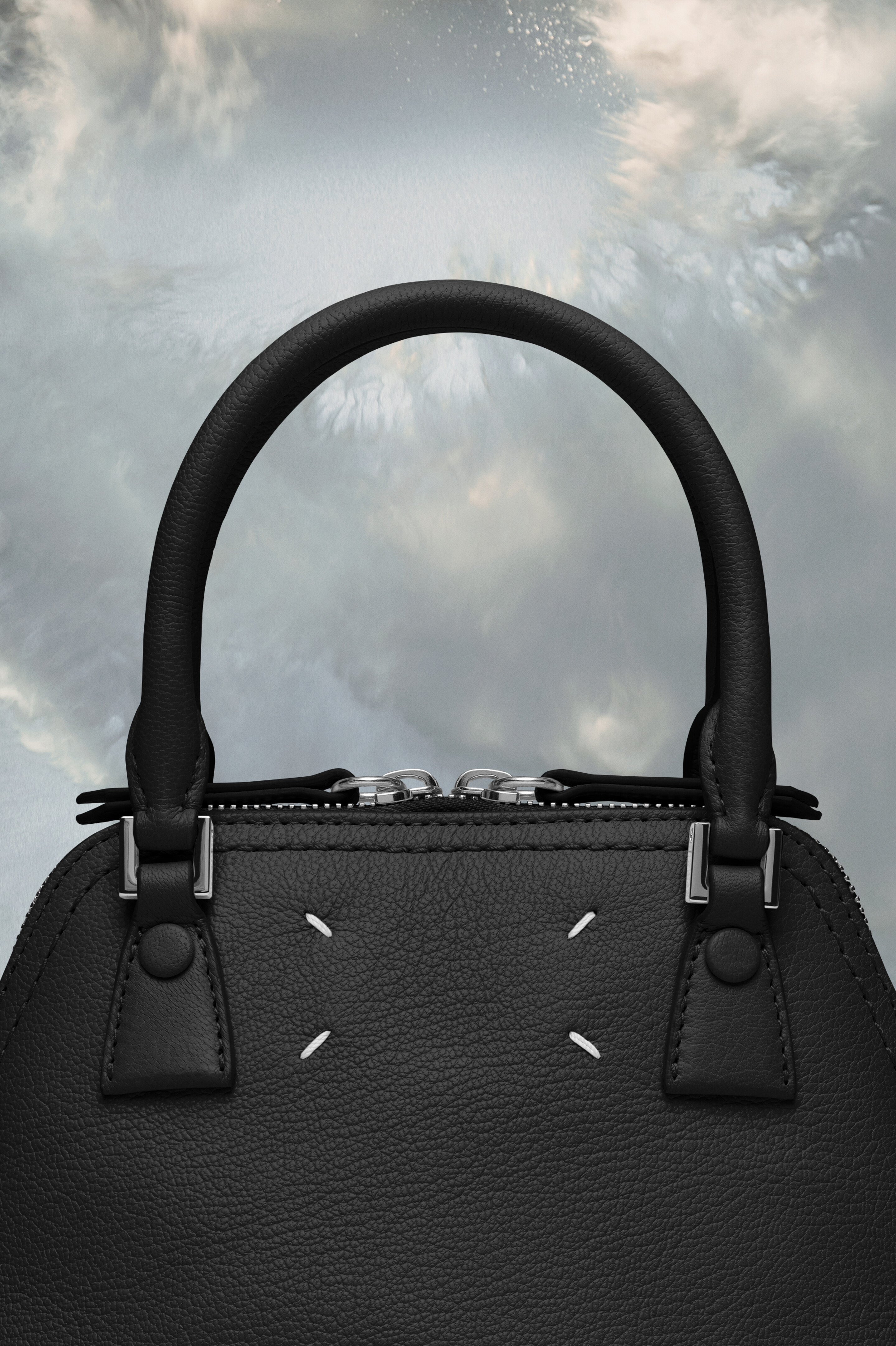 5AC classique micro en cuir pour femme Noir