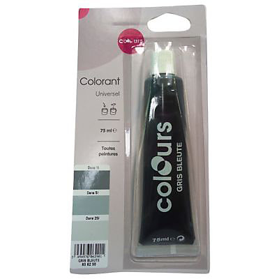 Colorant universel toutes peintures Colours gris bleuté 75ml