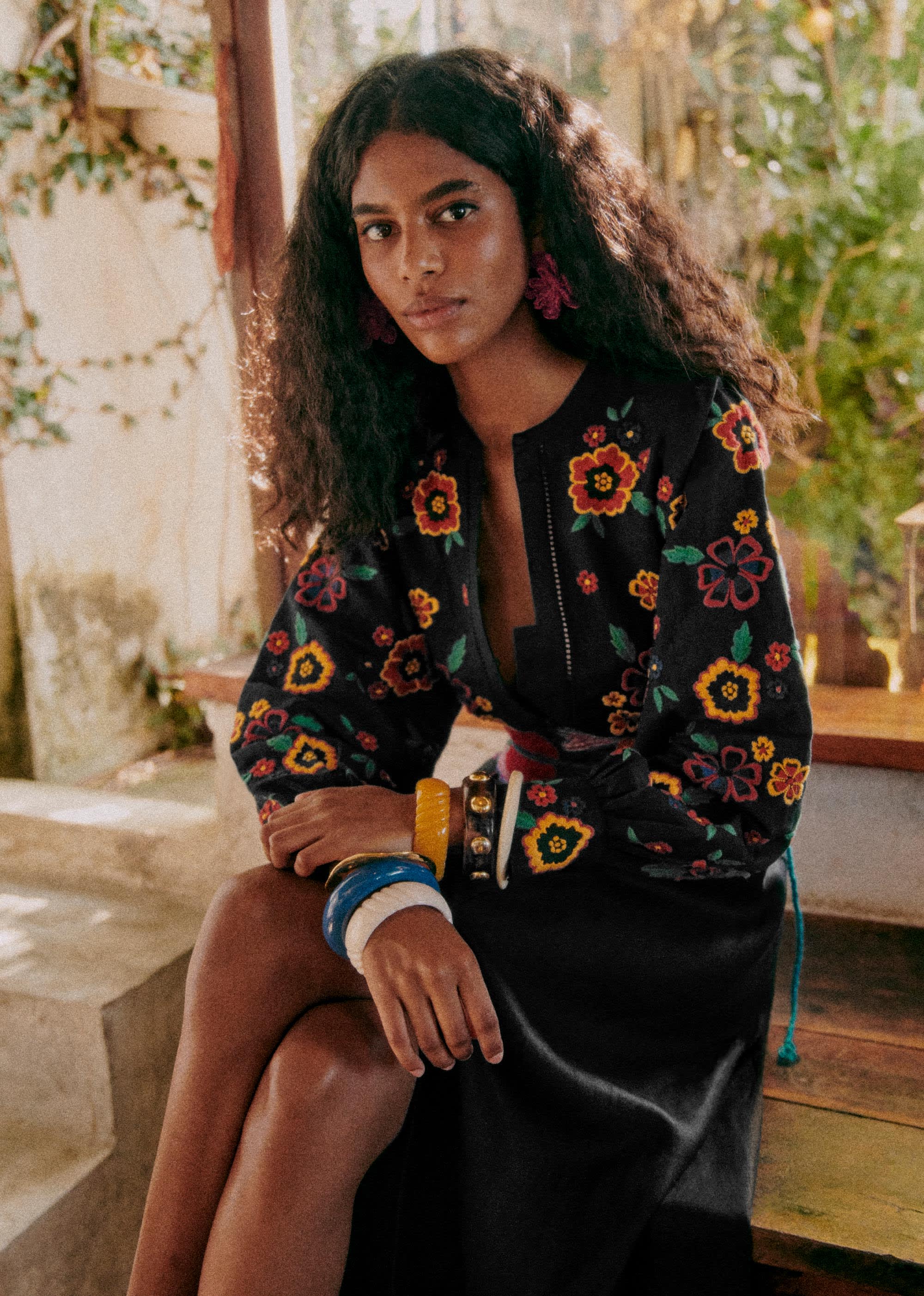 Blouse Damia - Maxi Fleurs - E-SHOP/CHEMISES & BLOUSES 5905237