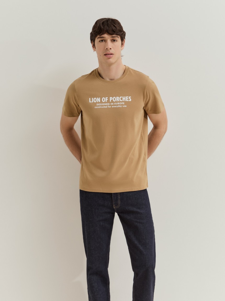 T-shirt de manga curta em algodão