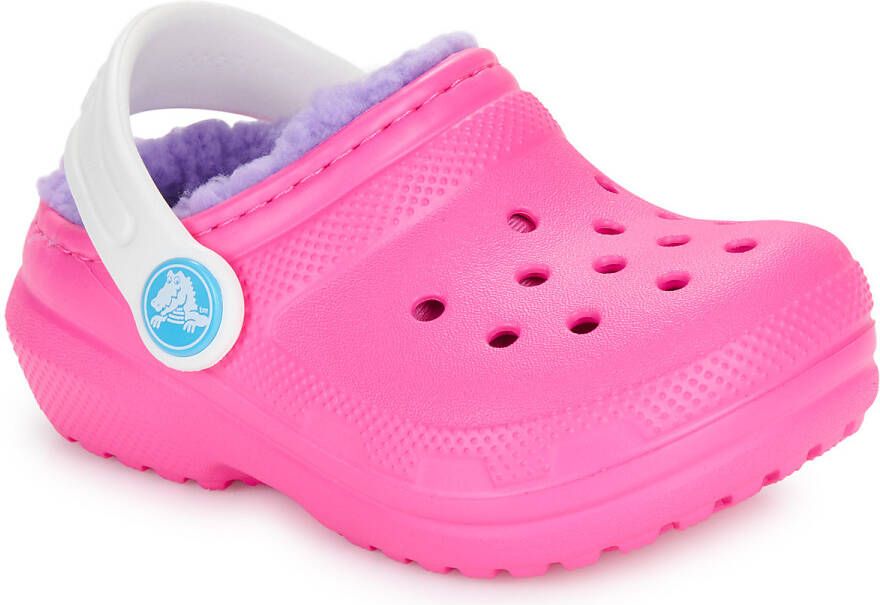 Crocs Classic Lined Clog Slippers roze